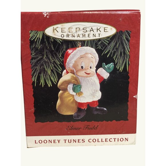 Hallmark Keepsake Ornament Elmer Fudd Santa Looney Tunes Collection Handcrafted - Picture 1 of 11